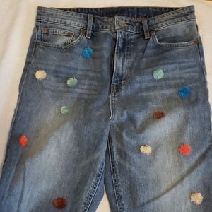Lucky Brand Bridgette Skinny PomPom Jeans